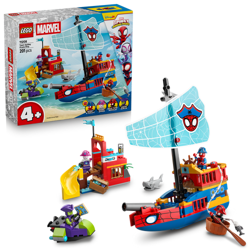 Marvel Team Spidey Pirate Ship Building 11208