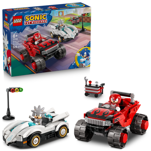 Sonic the Hedgehog Silver's Car vs. Knuckles' Monster Truck 77118