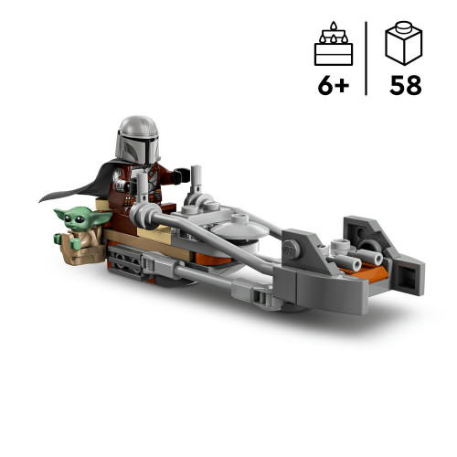 Star Wars The Mandalorian & Grogu's Speeder Bike 75436