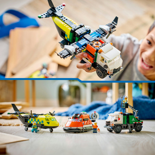City Airplane, Service Truck & Hovercraft Remix 60505