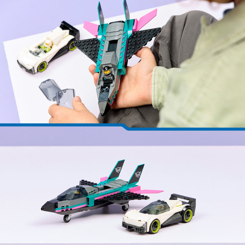 City Jet vs. Car Toy Vehicle Model Kit 60489