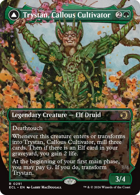 Trystan, Callous Cultivator // Trystan, Penitent Culler (Borderless Art)