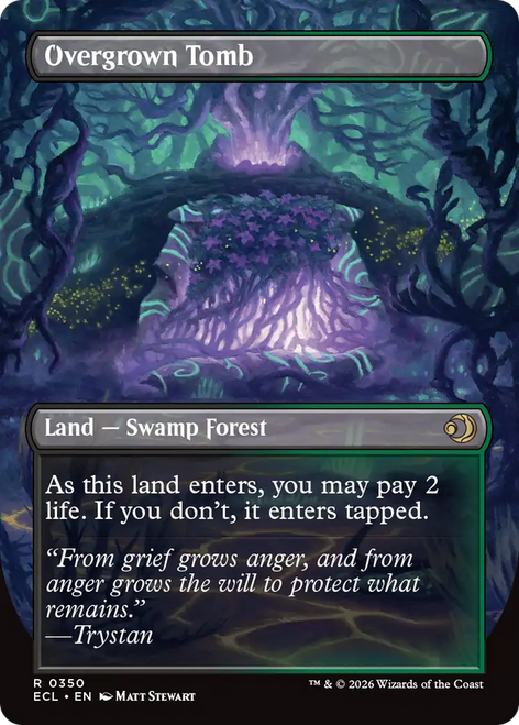 Overgrown Tomb // Overgrown Tomb (Borderless Art Foil)