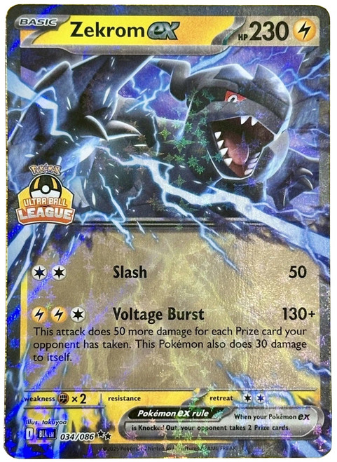 SV Black Bolt 034/086 Zekrom ex (Ultra Ball League Promo)
