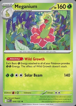 Mega Evolution 010/132 Meganium (Non-Holo)