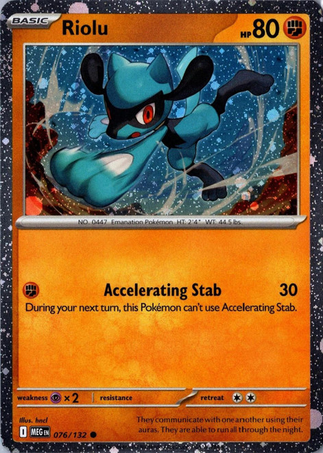 Mega Evolution 076/132 Riolu (Cosmo Holo)
