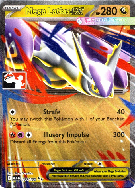 Mega Evolution 100/132 Mega Latias ex (Prize Pack League Promo)