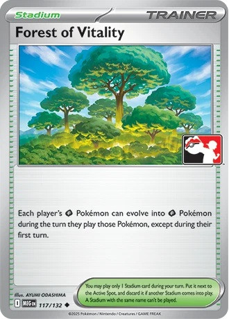 Mega Evolution 117/132 Forest of Vitality (Prize Pack League Promo Non-Holo)