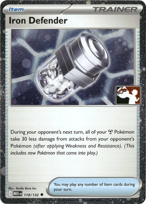 Mega Evolution 118/132 Iron Defender (Prize Pack League Promo Cosmo Holo)
