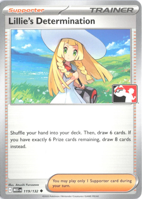 Mega Evolution 119/132 Lillie's Determination (Prize Pack League Promo Non-Holo)