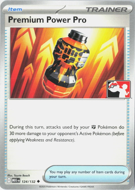 Mega Evolution 124/132 Premium Power Pro (Prize Pack League Promo Non-Holo)