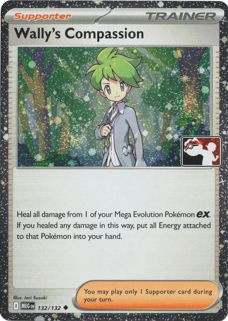 Mega Evolution 132/132 Wally's Compassion (Prize Pack League Promo Cosmo Holo)