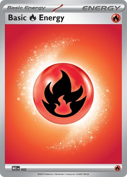 Mega Evolution MEE EN02 Basic Fire Energy (Non-Holo)