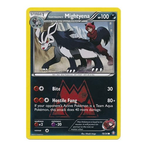 XY Double Crisis 19/34 Team Magma's Mightyena
