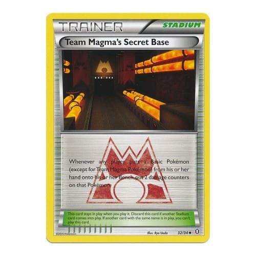 XY Double Crisis 32/34 Team Magma's Secret Base
