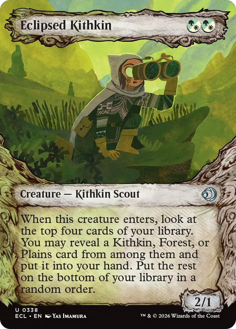 Eclipsed Kithkin (Fable Frame Foil)