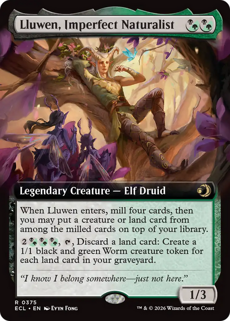 Lluwen, Imperfect Naturalist (Extended Art Foil)