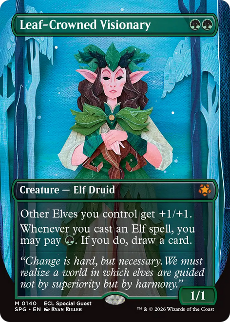 Leaf-Crowned Visionary (Borderless Art)