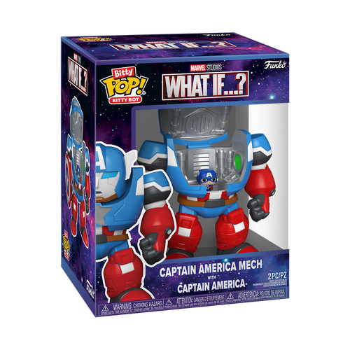 Bitty POP! Bitty Bot Captain America Mech with Captain America