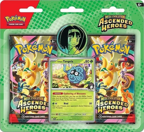 ME Ascended Heroes Enhanced 2 Pack Blister - Erika's Tangela