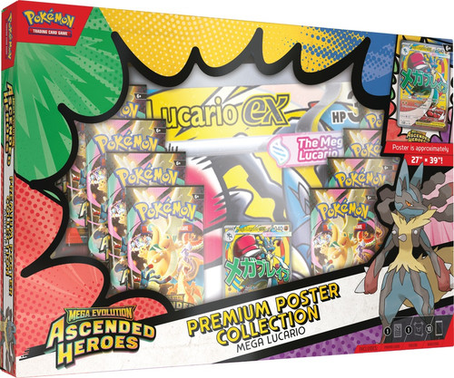 Ascended Heroes Premium Poster Collection: Mega Lucario Pokemon
