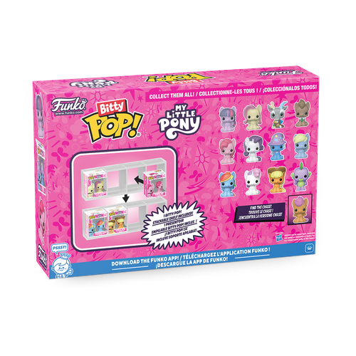 Bitty POP! My Little Pony: Rainbow Dash, Sweetie Belle, Applejack & Spike 4-Pack