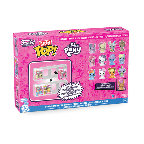 Bitty POP! My Little Pony: Twilight Sparkle, Fluttershy, Discord & Dr. Hooves 4-Pack