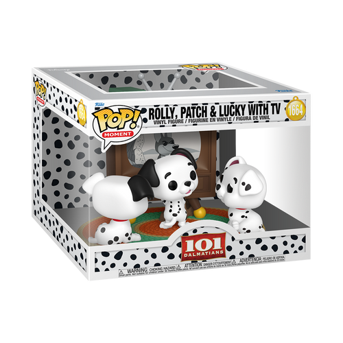 POP! Moments - 101 Dalmatians #1664 Rolly, Patch & Lucky with TV