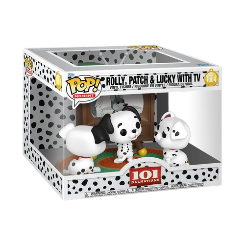 POP! Moments - 101 Dalmatians #1664 Rolly, Patch & Lucky with TV