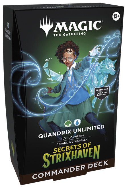 Secrets of Strixhaven Commander Deck - Quandrix Unlimited - Magic: The Gathering (MTG)