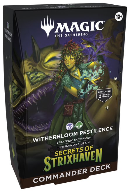 Secrets of Strixhaven Commander Deck - Witherbloom Pestilence - Magic: The Gathering (MTG)