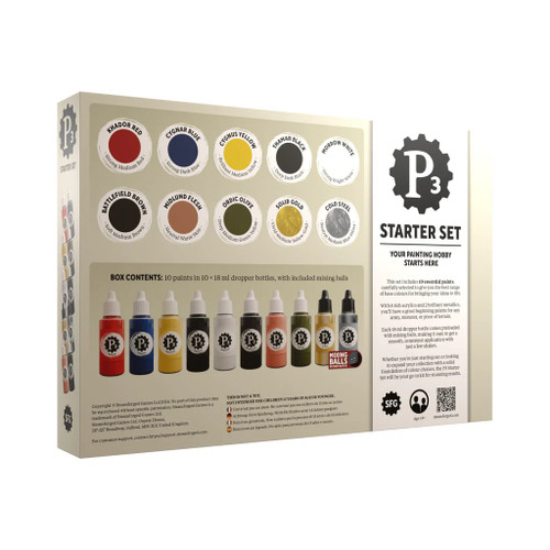 P3 Paint - Starter Set of 10 Paints (18ml)