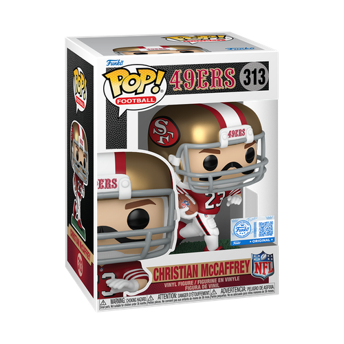 POP! NFL #313 San Francisco 49ers - Christian McCaffrey (Red & White Uniform)