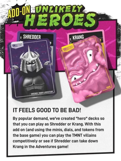 Unmatched Adventures: Teenage Mutant Ninja Turtles – Shredder vs Krang Expansion