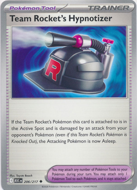 ME Ascended Heroes 206/217 Team Rocket's Hypnotizer