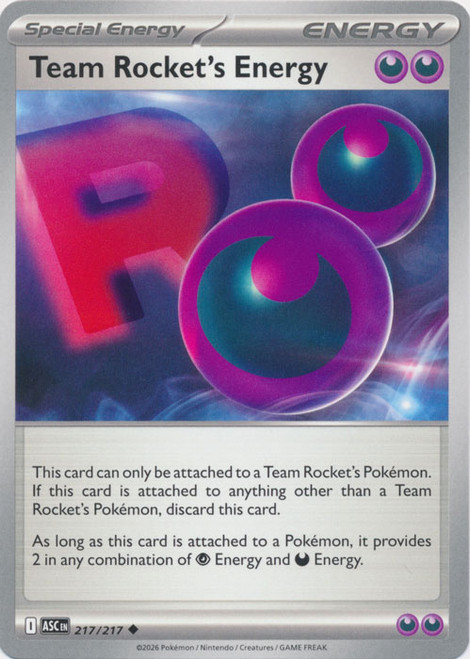 ME Ascended Heroes 217/217 Team Rocket's Energy