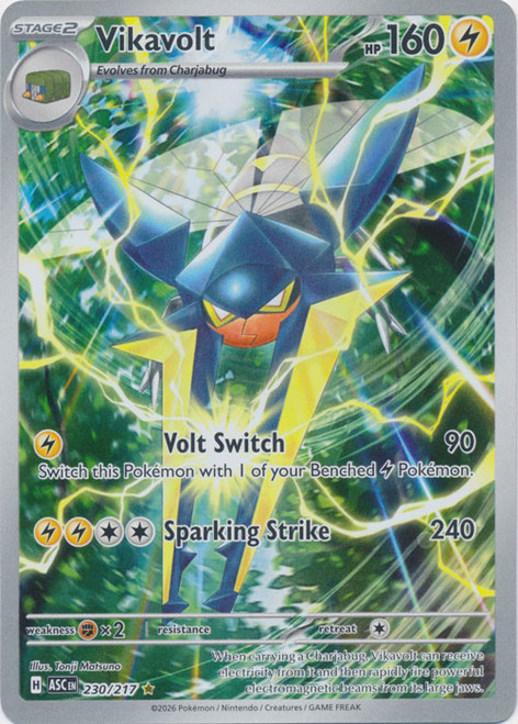 ME Ascended Heroes 230/217 Vikavolt (Illustration Rare)