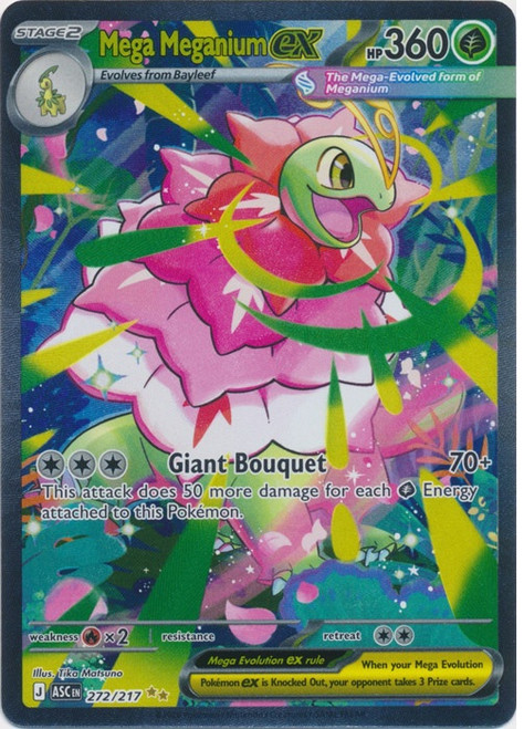 ME Ascended Heroes 272/217 Mega Meganium ex (Special Illustration Rare)