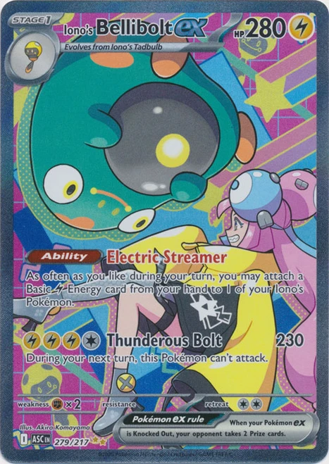 ME Ascended Heroes 279/217 Iono's Bellibolt ex (Special Illustration Rare)