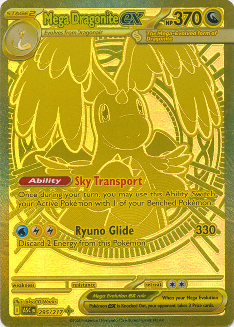 ME Ascended Heroes 295/217 Mega Dragonite ex (Mega Hyper Rare)