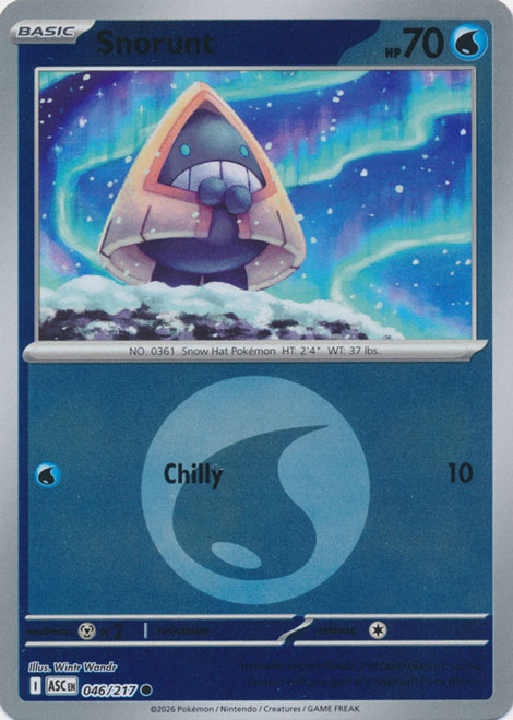 ME Ascended Heroes 046/217 Snorunt (Reverse Holo ENERGY SYMBOL)