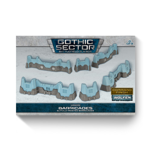 Battlefield in a Box - Gothic Sector: Legion Barricades Alternate Paint Scheme (Wolfen)
