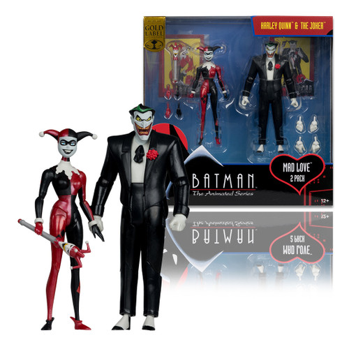 DC Direct: Batman: The Animated Series - Harley Quinn and The Joker Mad Love Gold Label 2-Pack