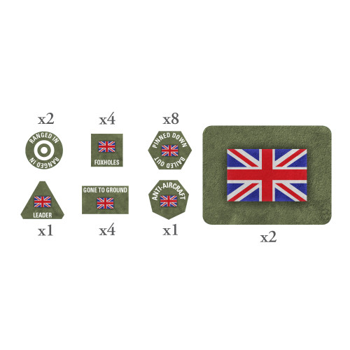 Flames of War - British: EW Tokens and Objectives