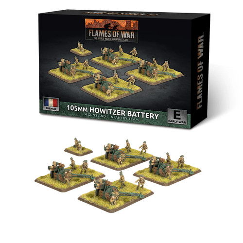 Flames of War - French: 105mm Howitzer Battery (x5)