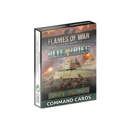 Flames of War: Blitzkrieg - French: Command Cards (x43 Cards) Limited Edition