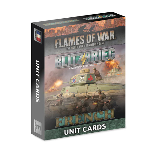 Flames of War: Blitzkrieg - French: Unit Cards (x41 Cards) Limited Edition