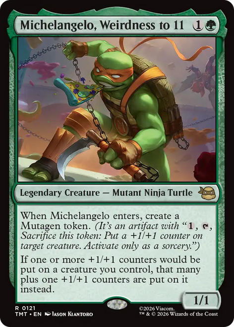Michelangelo, Weirdness to 11