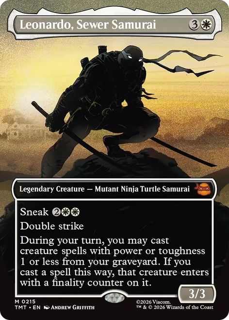 Leonardo, Sewer Samurai (Borderless Silhouette)