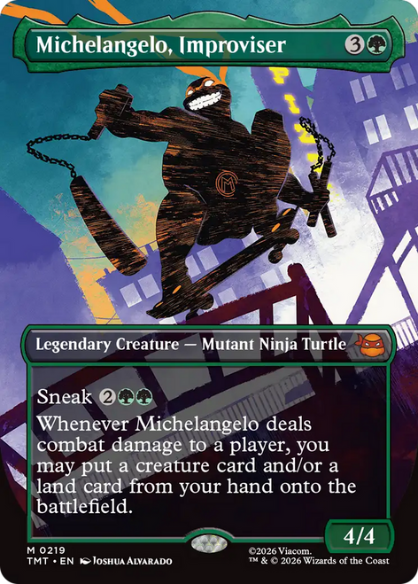 Michelangelo, Improviser (Borderless Silhouette)